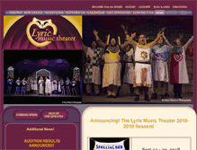 Tablet Screenshot of lyricmusictheater.org